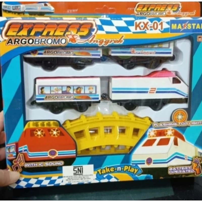 Jual kereta mainan anak Argo Bromo Rel Musik suara Lampu | Shopee Indonesia
