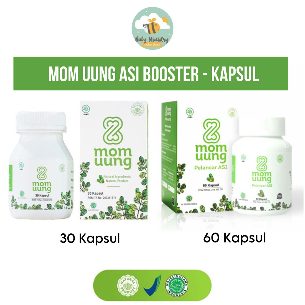 Jual 100 Original Resmi Mom Uung Booster Asi Isi 30 Kapsul And 60