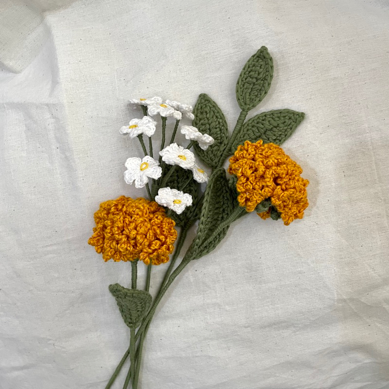 Jual CUSTOM Flower Crochet Each Stem | Bunga Rajut Per Tangkai | Shopee ...