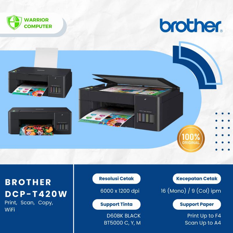 Jual PRINTER BROTHER DCP-T420W || PRINTER BROTHER | Shopee Indonesia