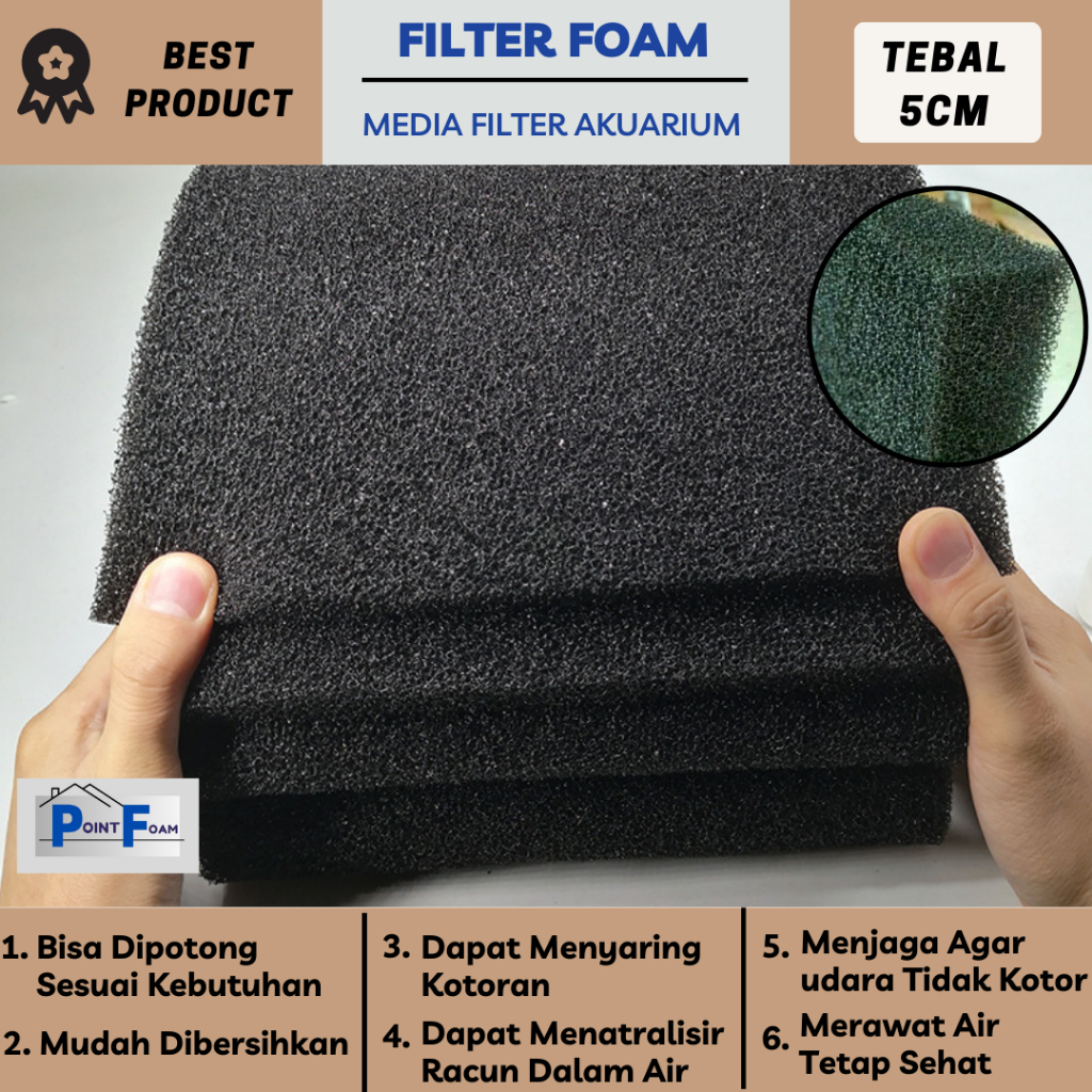 MY MIRONEY Ersatz-Schwammfilter 8 Stück – 4,8x7,6 Cm, 7-lagig, Für Aquarium & Fischzucht, Grün