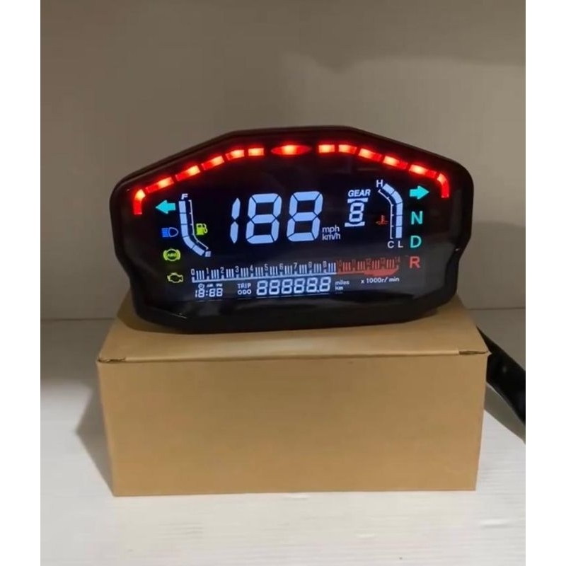 Jual speedometer digital RX3N model DUCATI odometer digital original