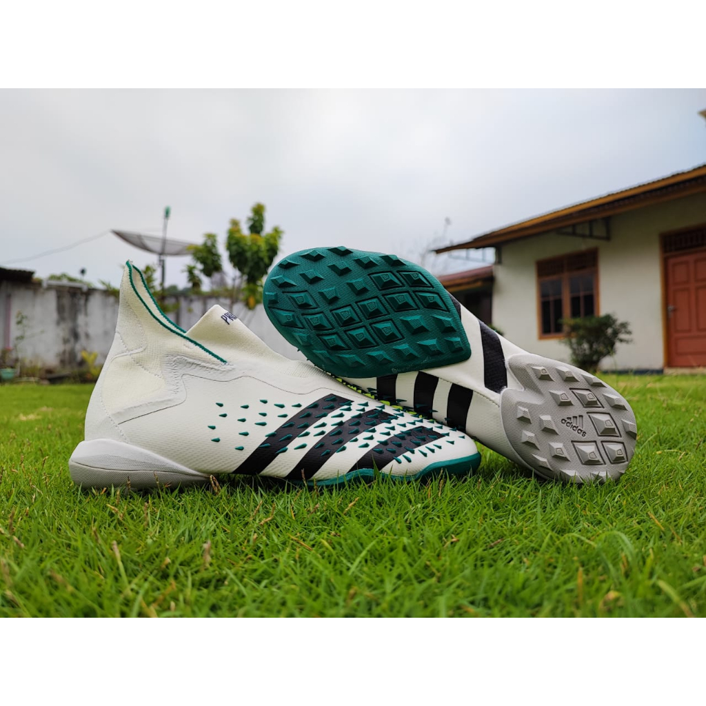 Jual Sepatu Futsal Adidas Predator Freak Laceless Tanpa Tali Tf Turf Sol Tapak Gerigi Mini 7706