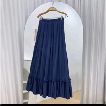 Rok Plisket Susun Korea Panjang Fit To Jumbo