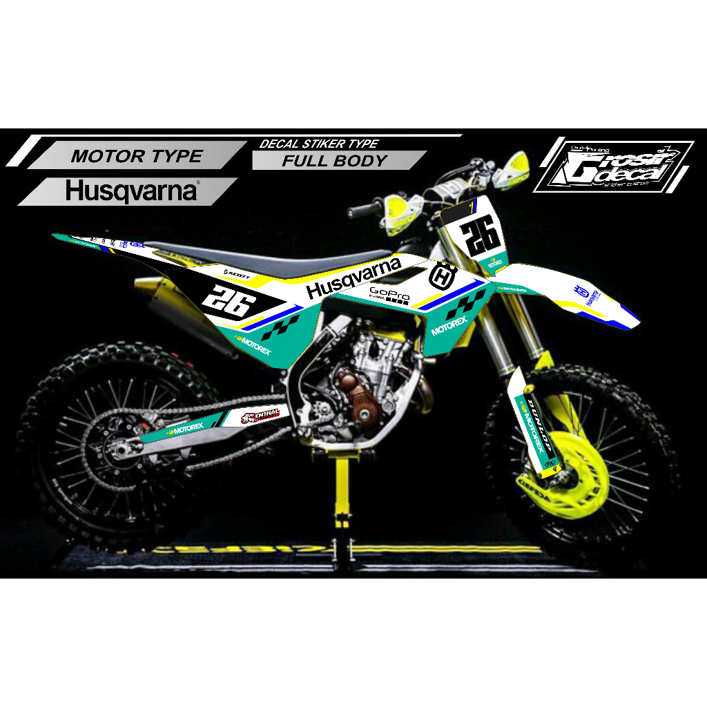 Jual Sticker Stiker Trail Mini HUSQVARNA 50cc / 65cc Fullbody Sticker