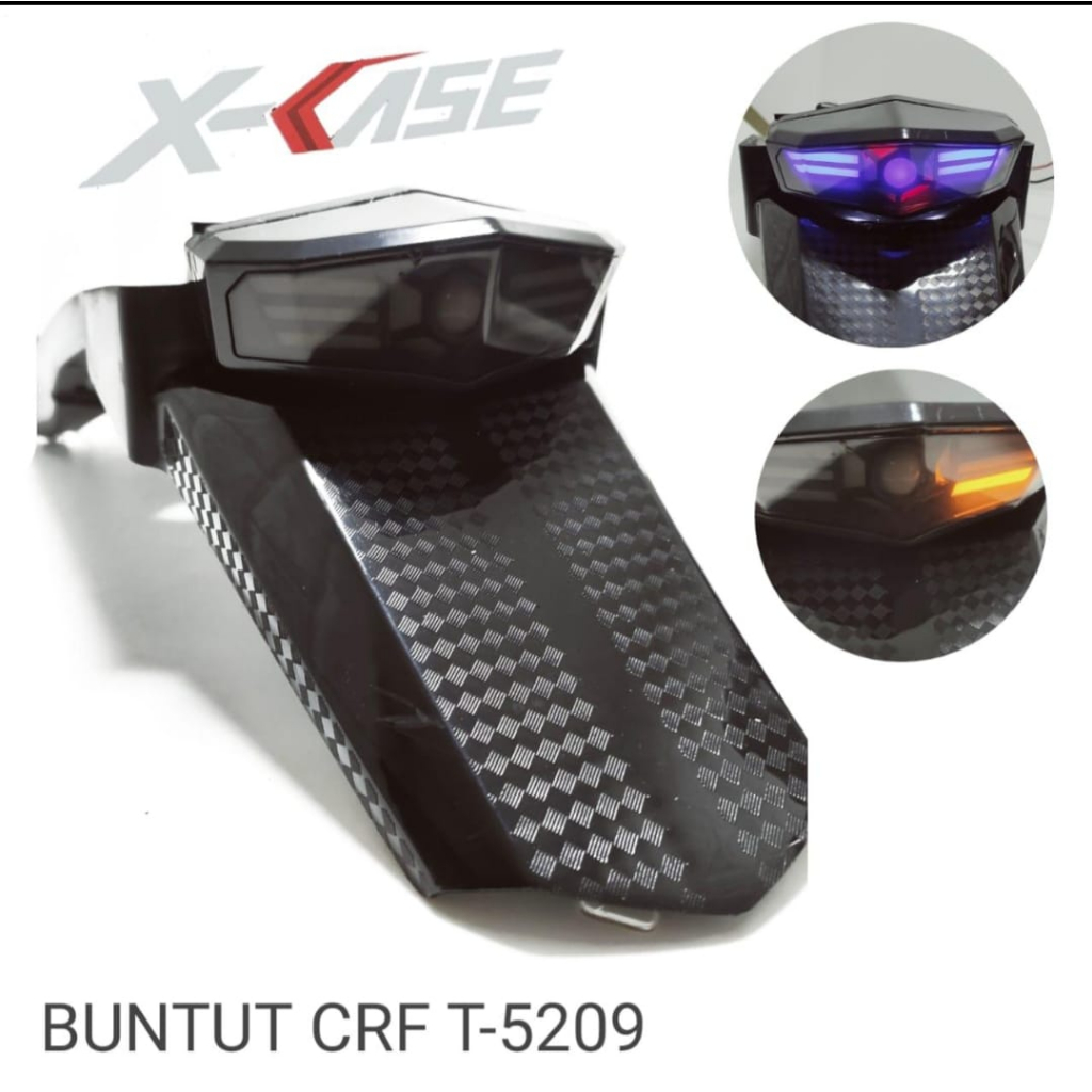 Jual Buntut Spakbor Led Crf150 5209 Spakbor Belakang Plus Sen 3in1 Led