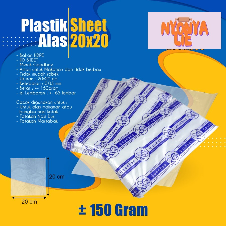 Jual PSL01 Plastik Lembaran Sheet Alas Kue Roti Tatakan Nasi Box ...