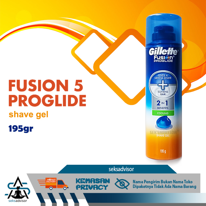 Gillette Fusion ProGlide Cooling Shave Gel (195g)