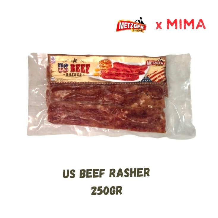 Jual METZGER Halal US Beef Rasher Premium 250gr Shopee Indonesia
