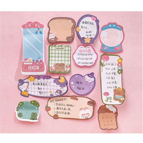 Jual 1 Set isi 60 lembar sticky notes wonderful life kertas mini memo ...