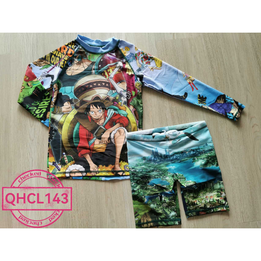 Jual Baju Renang Anak Set QH Active-DRY Baju dan Celana Renang Kartun ...