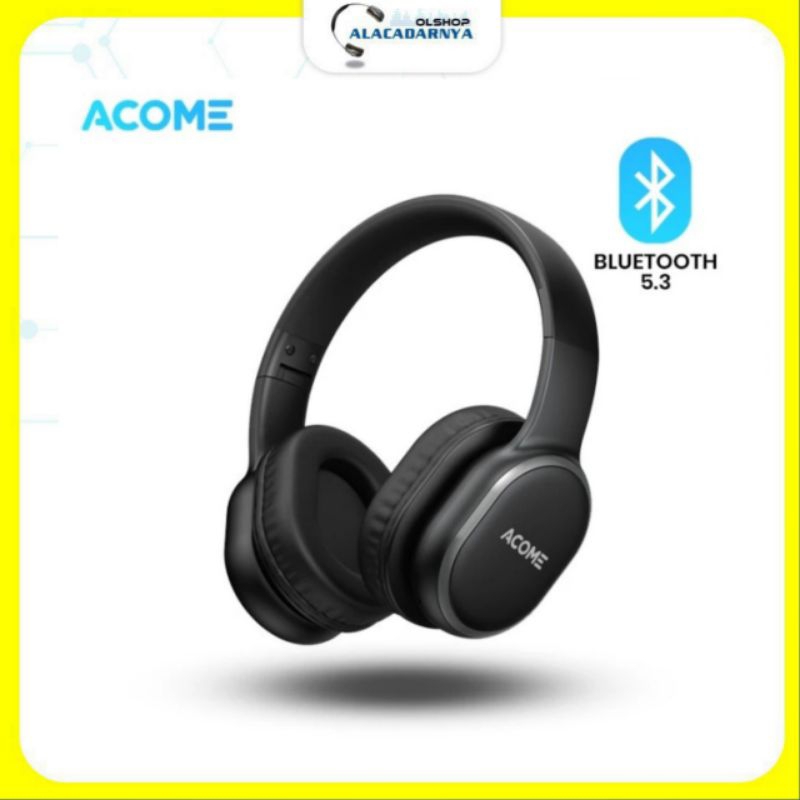 Jual Headphones Bluetooth Dan Kabel Acome Tune H Dual Eq Mode Original