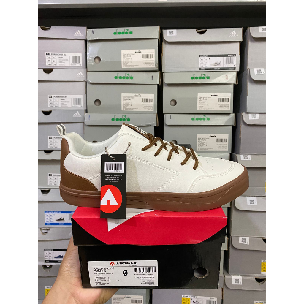 Jual Airwalk Tigard White/Tan Men's Shoes Original Shopee Indonesia