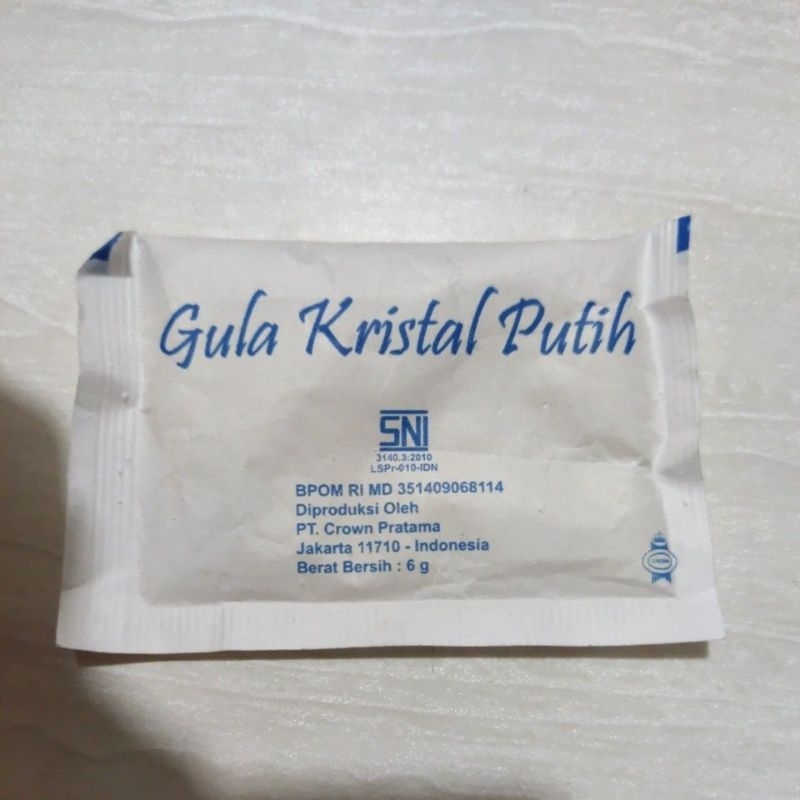 Jual gula sachet putih 6gram cocok untuk cafe/resto/hotel | Shopee ...
