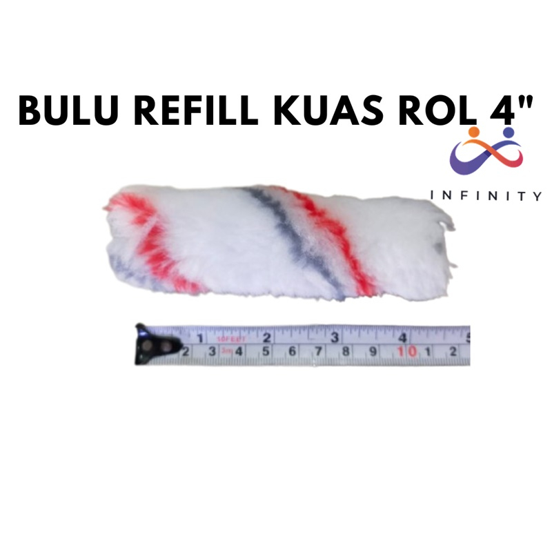 Jual Refill Bulu Kuas Roll Kapal Roller Cat Bulu Inch Termurah