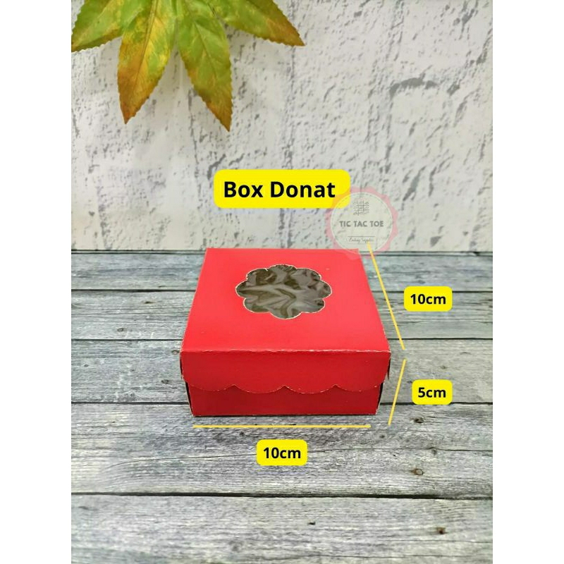 Jual Dos Donat Mika Bunga Merah Kardus Donat Isi Box Mika Donat