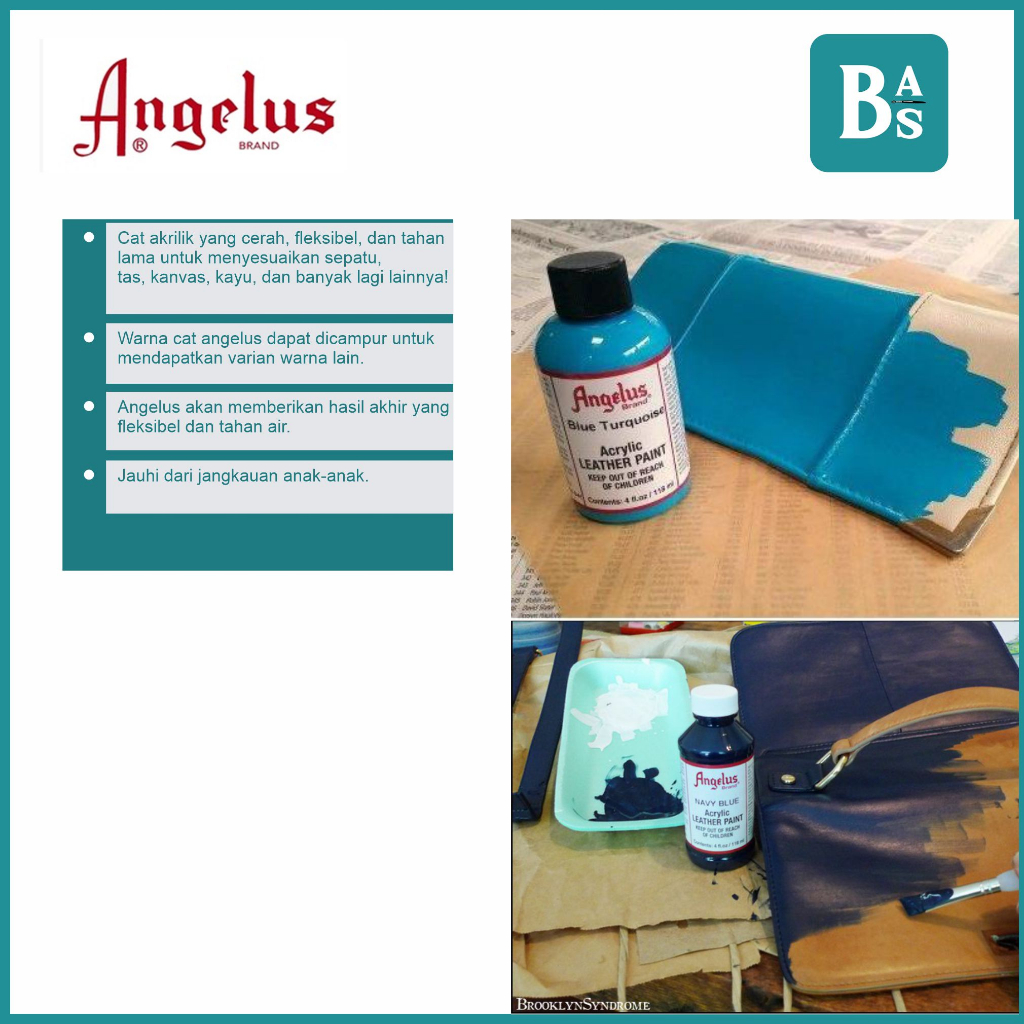 Jual Angelus - Acrylic Leather Paint - Cat Sepatu Kulit 4oz 118ml ...