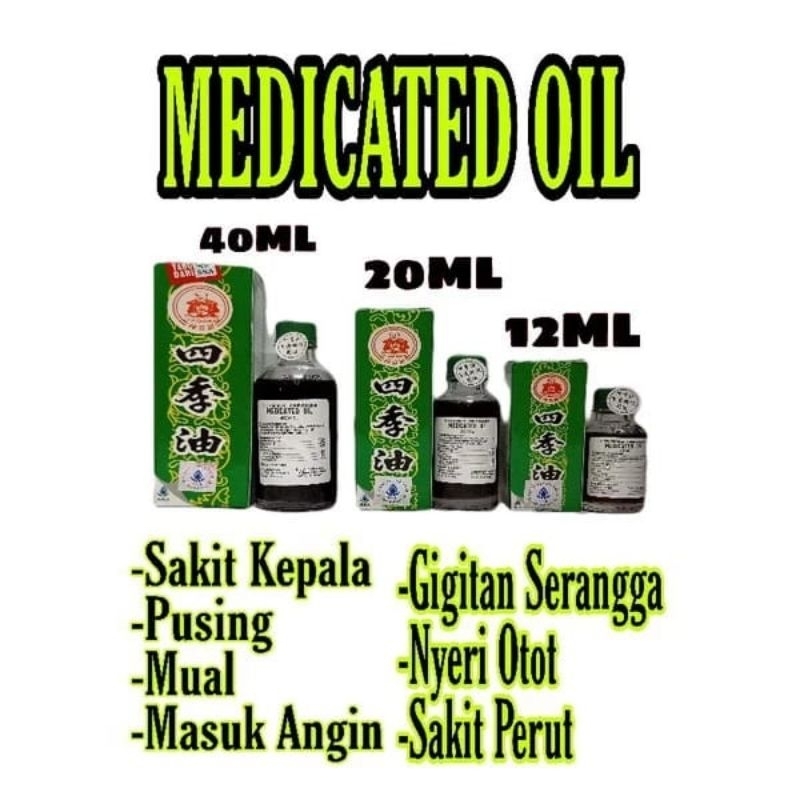Jual Medicated Oil 40ml Shopee Indonesia