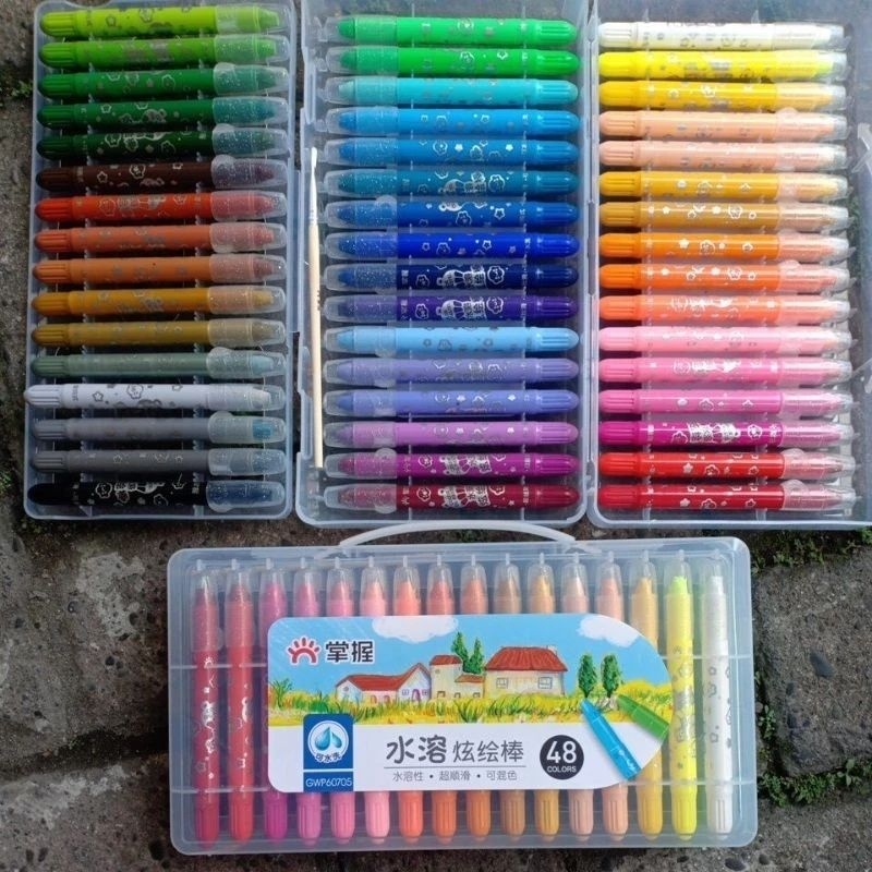 Jual CRAYON GRASP TIPE MATA SEDANG NO 1 - 48 HARGA SATUAN | Shopee ...