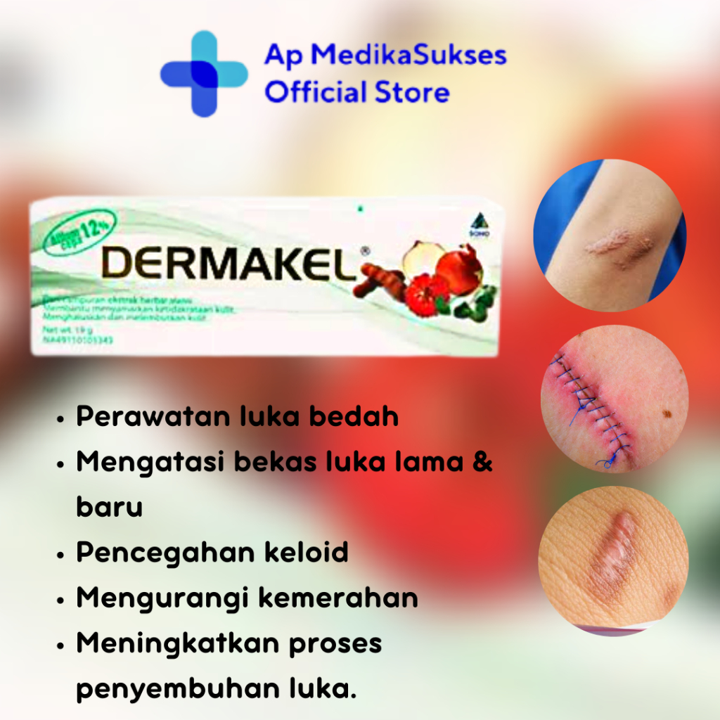 Jual Dermakel Gel 19 Gram - Menghilangkan dan memudarkan bekas luka ...