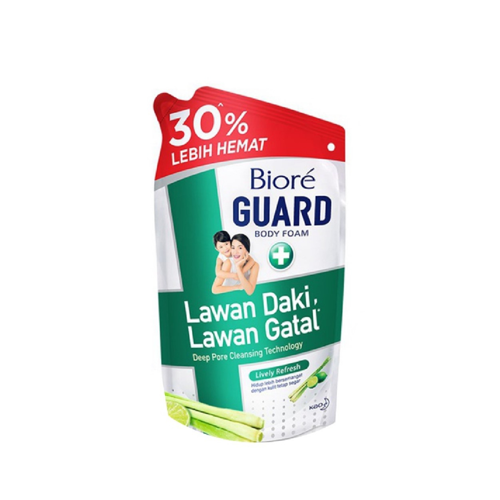Jual Biore Guard Antibacterial Body Foam Body Wash Refill 800ml 850ml ...