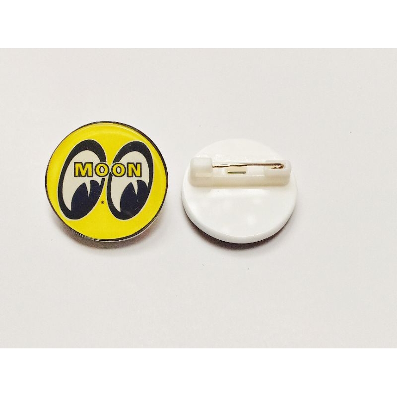 Jual pin button/bros Moon kuning dan 76akrilik bening mengkilat ...