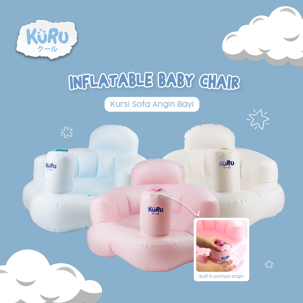 Jual KURU baby Bc01 Inflatable Baby Chair/Kursi Sofa Angin Bayi