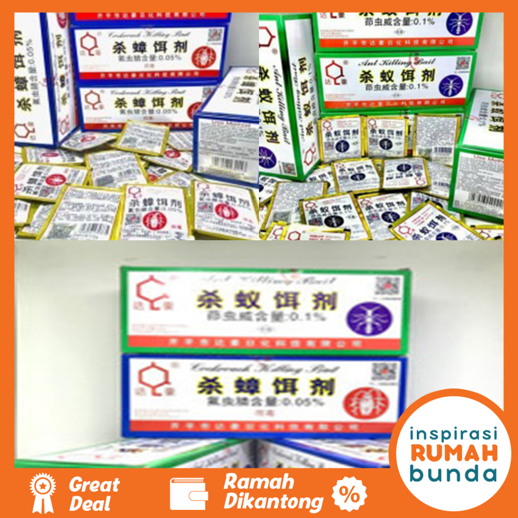 Jual Racun Kecoa Racun Pembunuh Kecoak Racun Semut Miezhangqing Ampuh ...