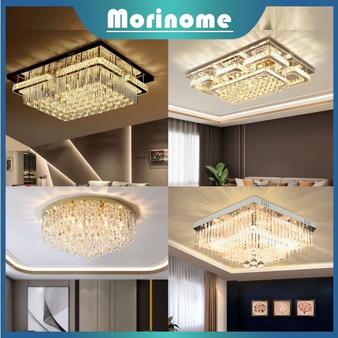 Jual Lampu Gantung Ruang Tamu Kristal Mewah Lampu Hias Ruang Tamu Gold