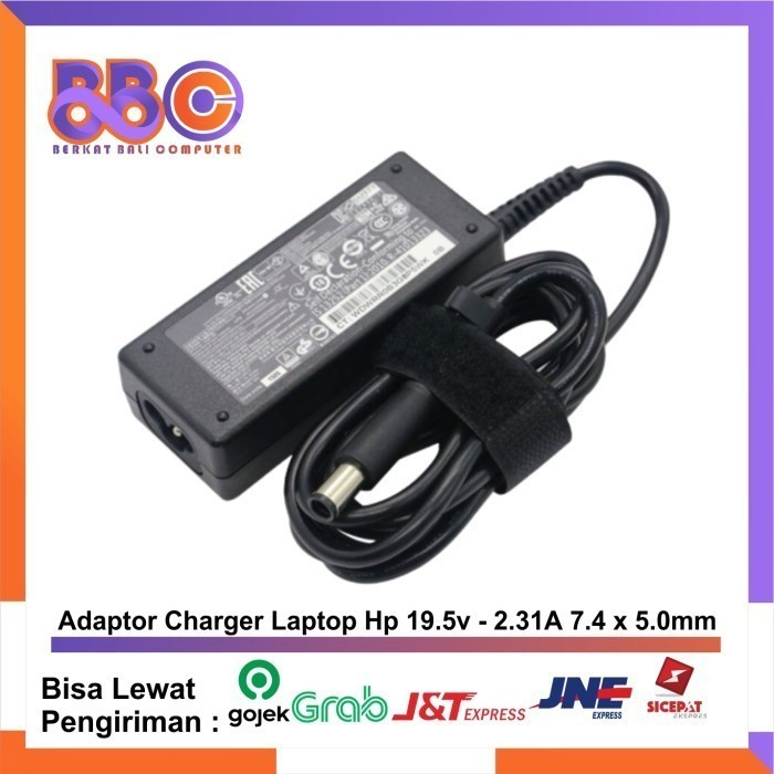 Chargeur Secteur 19.5V 2.31A Pour HP ProBook 645 G2 / 645 G4 / 650 G2 - Fiche 4.5 X 3.0mm - Alimentation Adaptée