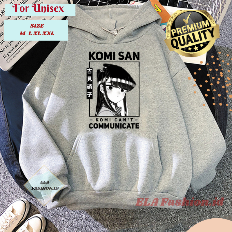 Hoodie Kartun Anime Komi San Pria Hodie Shouko Komi Wa Comyushou Desu Atasan