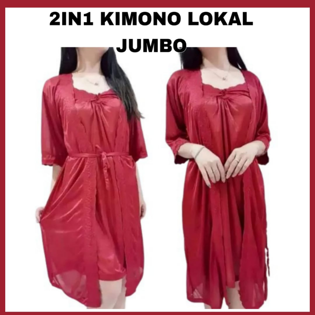 Jual Dtree Set 2in1 Kimono Kimono Wanita Set Tricot Fit Xl And Xxl