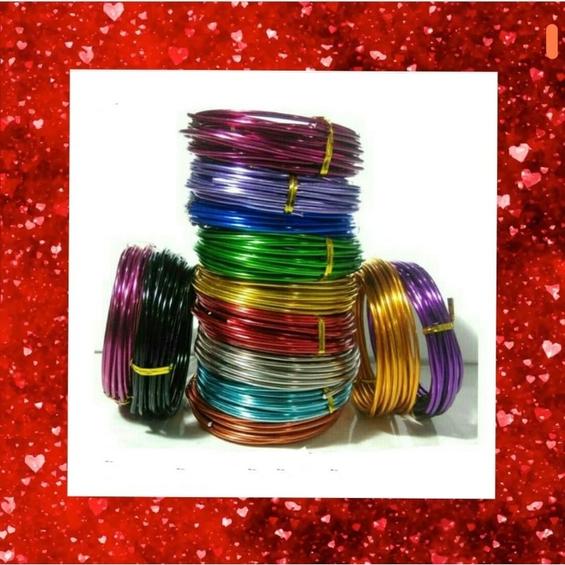 Jual Kawat Aluminium Mm Kawat Warna Aluminium Wire Mm Shopee