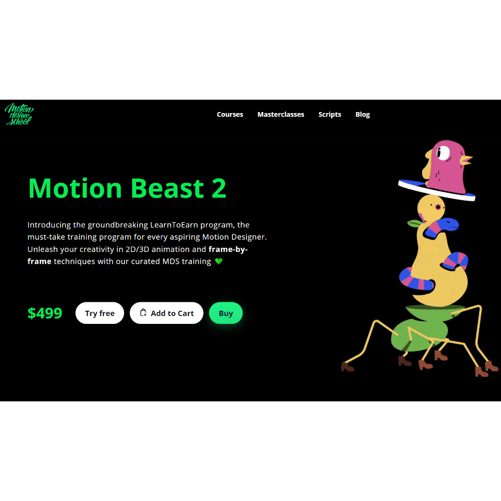 Jual Motion Design School Motion Beast 2 Shopee Indonesia