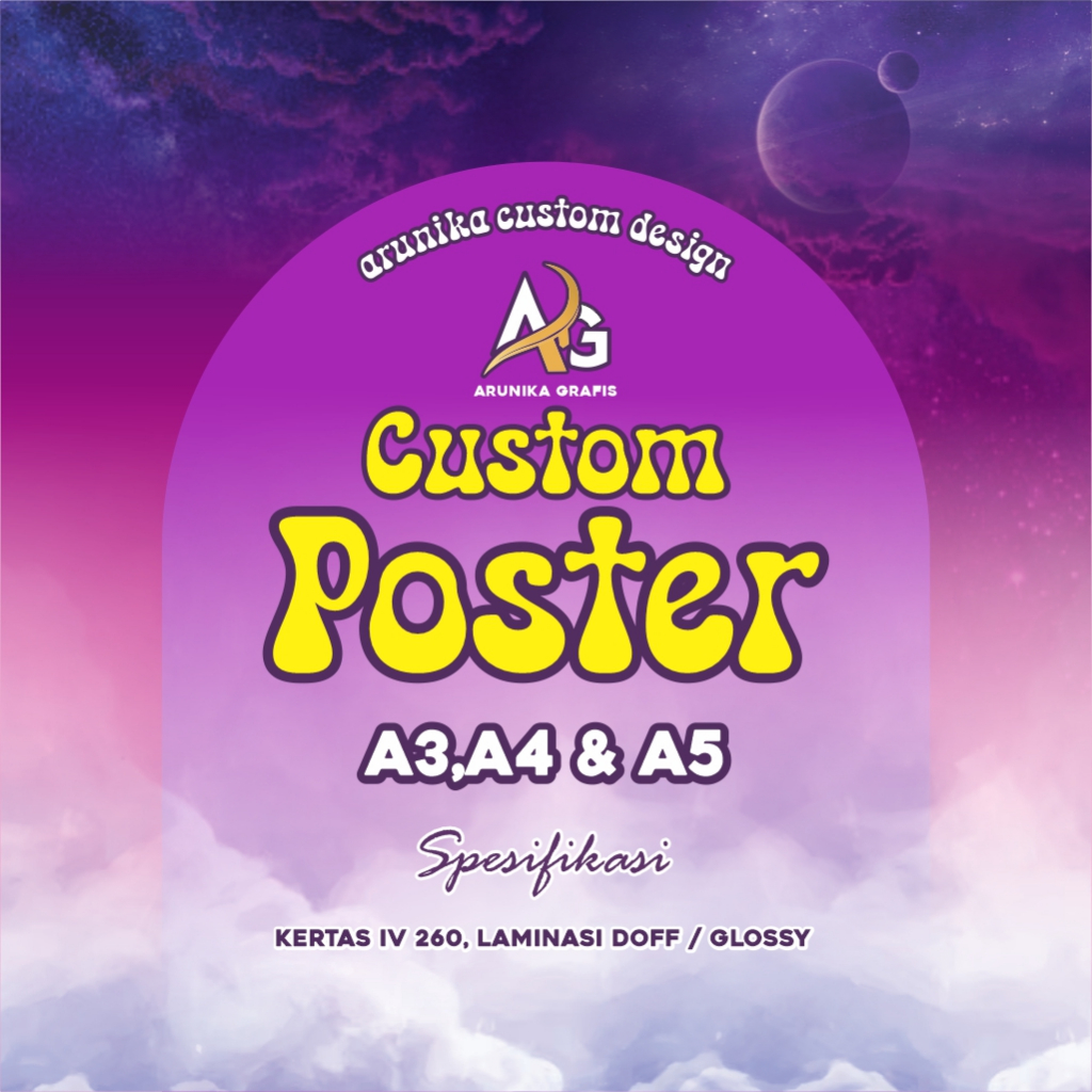 Jual Cetak Poster dan Custom Poster Ukuran A5 HD (Cutom Poster Anime ...