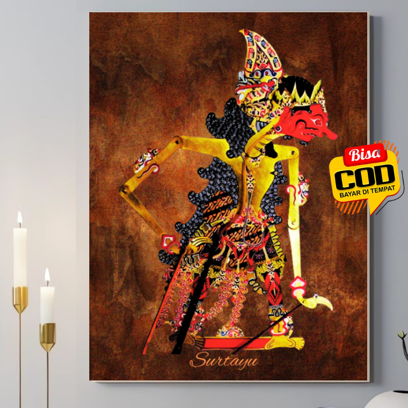 Jual Poster Wayang Kulit Surtayu Untuk Hiasan Dinding Atau Wall Dekor ...