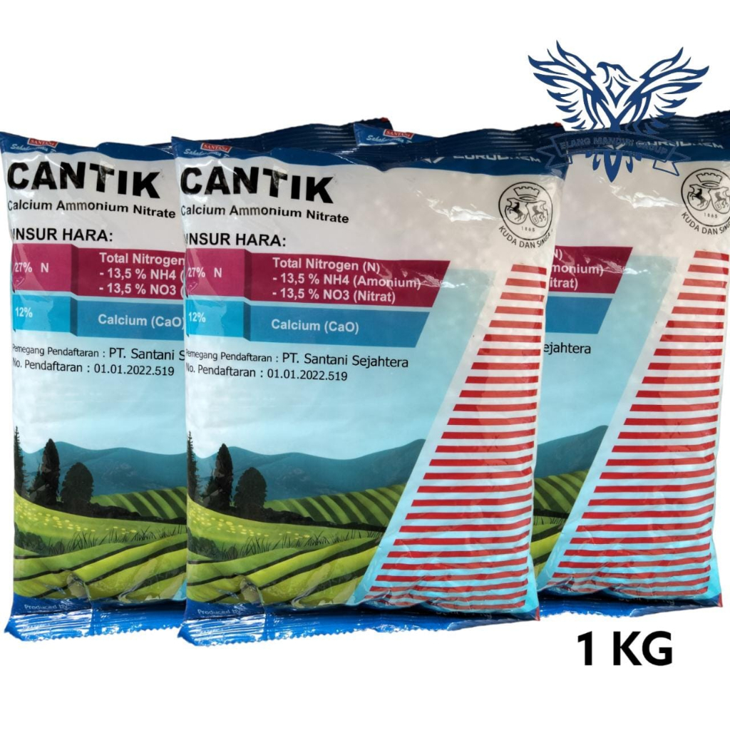 Jual Cantik 1Kg Pupuk Calcium Ammonium Nitrat Nitrogen 27 Calcium 12 Untuk Semua Jenis