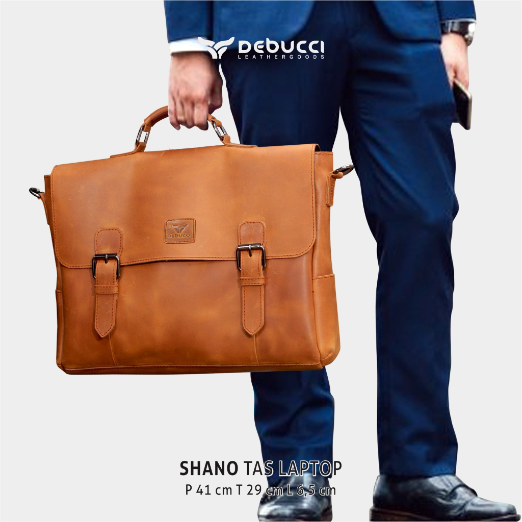 Jual Debucci leather goods - Tas kerja pria kulit asli / tas laptop ...