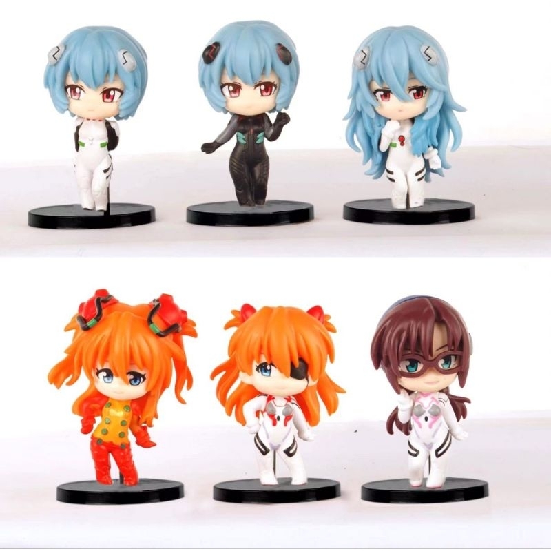 Jual EVANGELION CHIBI 6 PCS FIGURE | Shopee Indonesia