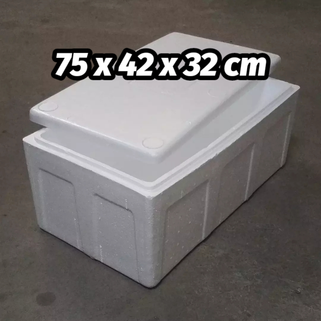 Jual BOX 75 KG INSTANT ONLY Styrofoam Box Wadah Ikan Penyimpanan