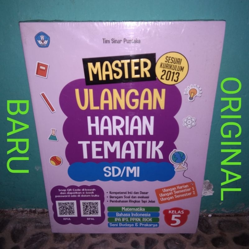 Jual BUKU Soal Pembahasan Master Ulangan Harian Tematik Kelas 5 V SD MI ...
