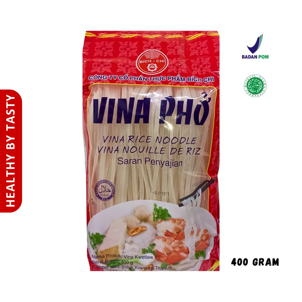 Jual Vina Pho Rice Noodle Vietnam Vina Kwetiaw Mie Beras 400gr halal ...