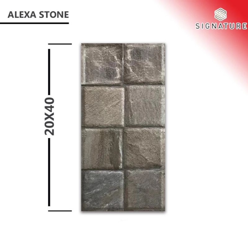 Jual {ONGKIR DILUAR APLIKASI} Keramik Dinding Batu Alam 20x40 ALEXA ...