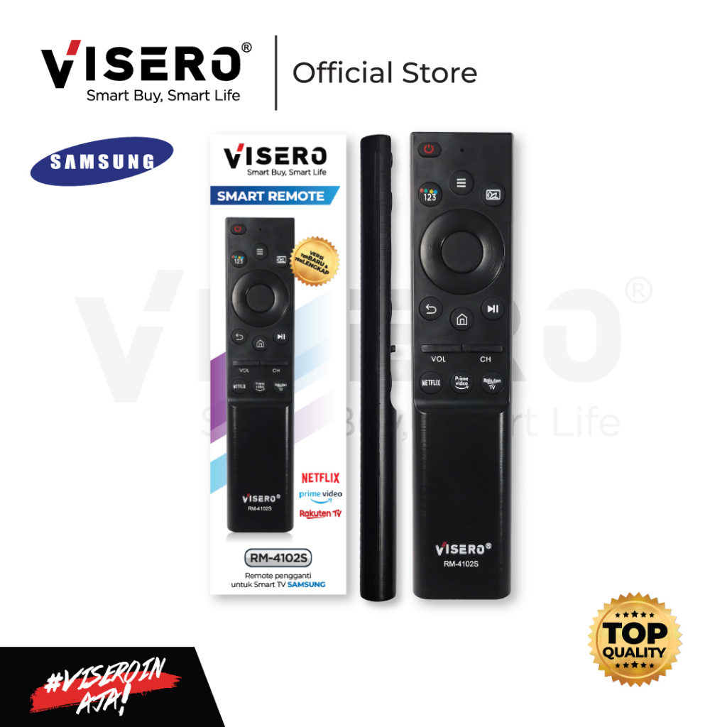 Jual Remote Smart TV Visero Pengganti Remote TV Samsung (RM-4102S ...