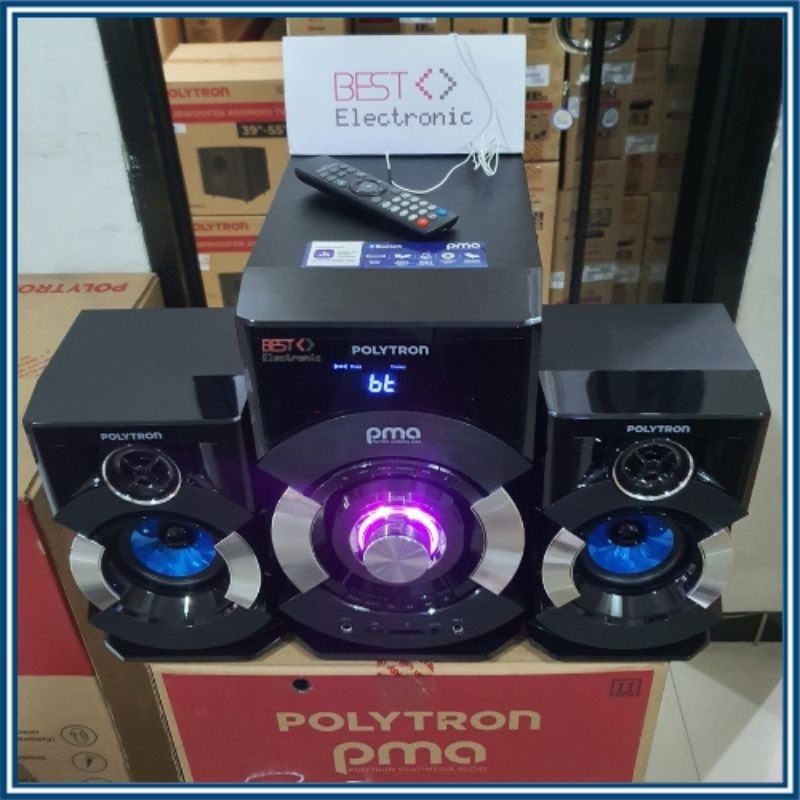 Jual POLYTRON SPEAKER BLUETOOTH + RADIO + KAROKE PMA 9527 PMA9527 PMA ...