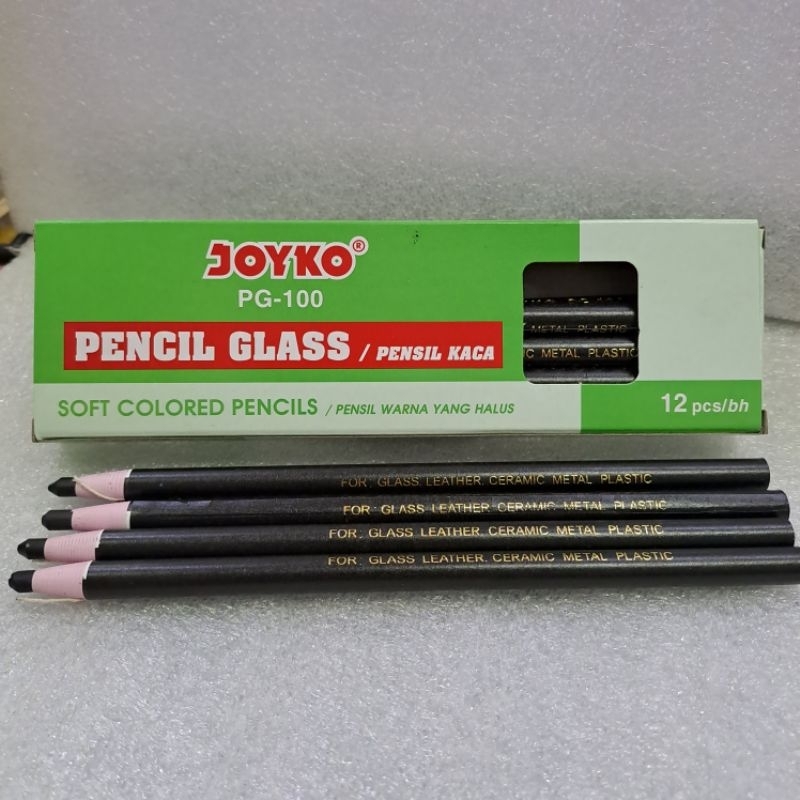 Jual Pensil Kaca Dermatograph Pencil Glass Joyko Pg 100 Black