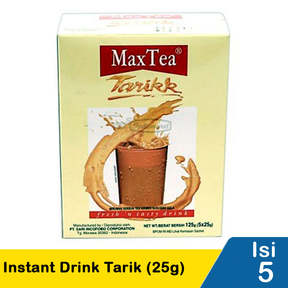 Jual Max Tea Teh Tarik 25 gr [ 5 pcs ] | Shopee Indonesia