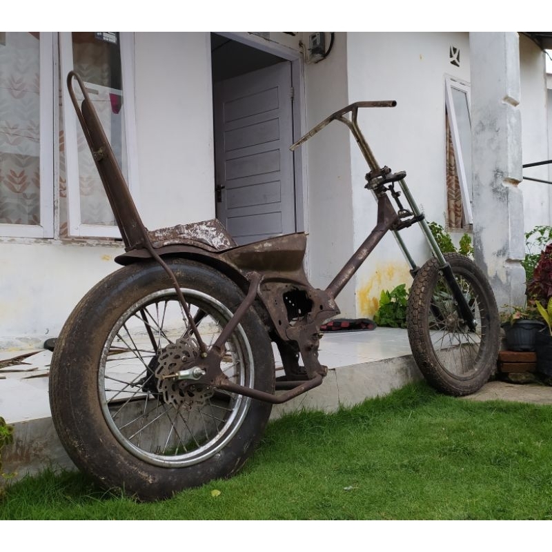 Jual Rangka Choppy Cub Frame Chopper Cub Street Cub Custom Cub | Shopee ...