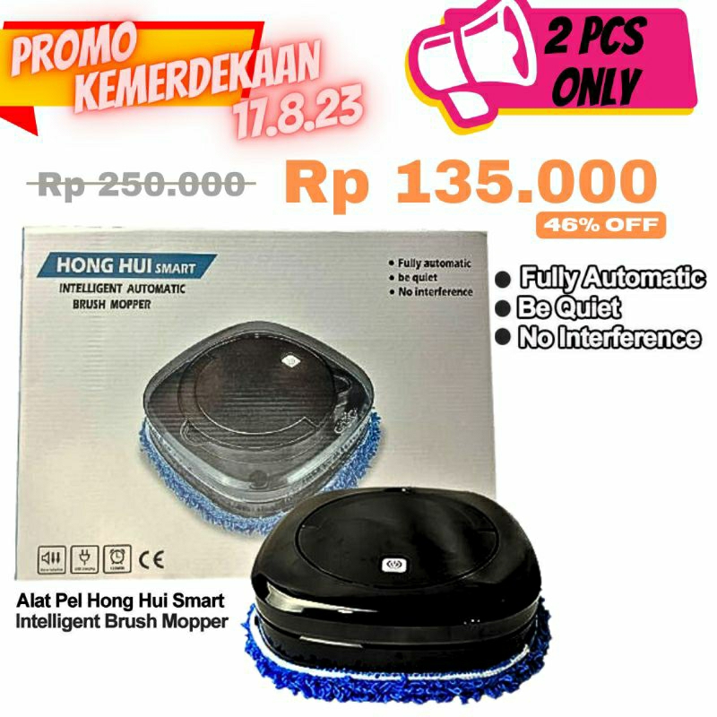 Jual Alat Pel Lantai Otomatis Hong Hui Smart Home Appliance Robot Super ...