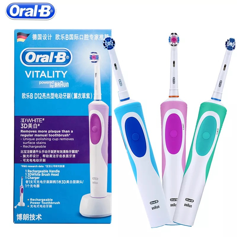 Jual Oral B Electric Toothbrush Rotation Clean Teeth Adult Rechargeable ...